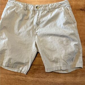 Classic Tan Men's Flat Front Shorts